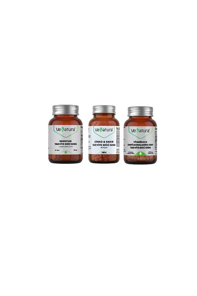 VeNatura 60 Capsules + 90 Tablets - Zinc, Copper, Selenium and Vitamin B12 Decorated