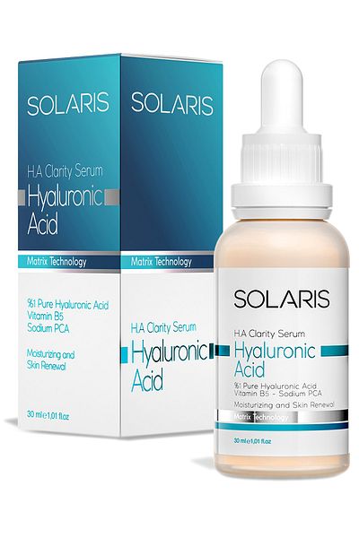 SOLARIS Repair Hyaluronic Acid Serum Moisturizer for All Skin 30 ml (HYALURONIC ACID AND B5)