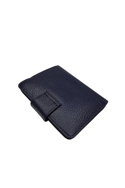 TREND Navy Blue Genuine Leather Card Holder - West Polo 3443