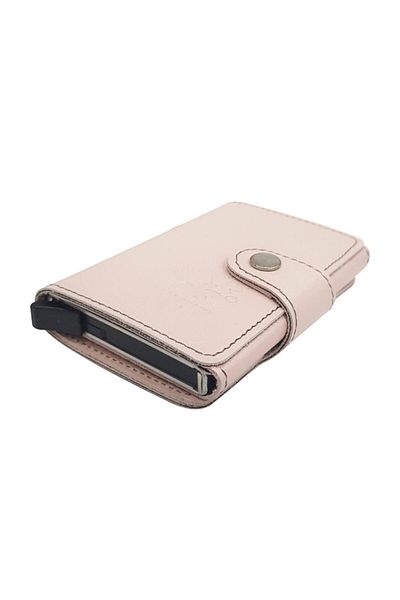 TREND West Polo Mechanism Card Holder Genuine Leather Powder 5510
