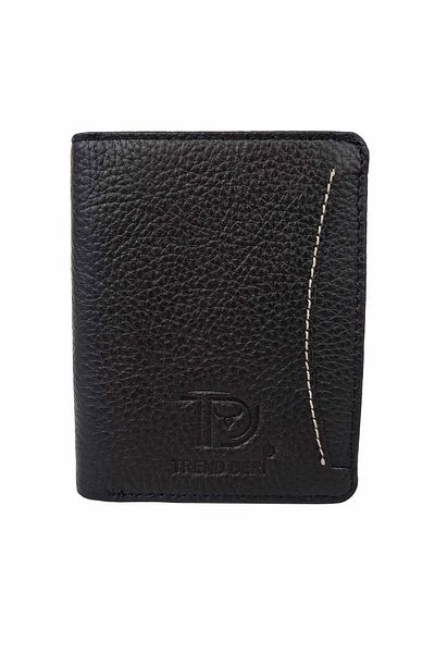 TREND Genuine Leather Men's Wallet Black 8999