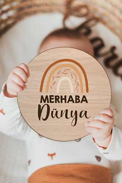 Hello World Baby Photography Card Newborn Photo 16.5cm Baby Memorial Card