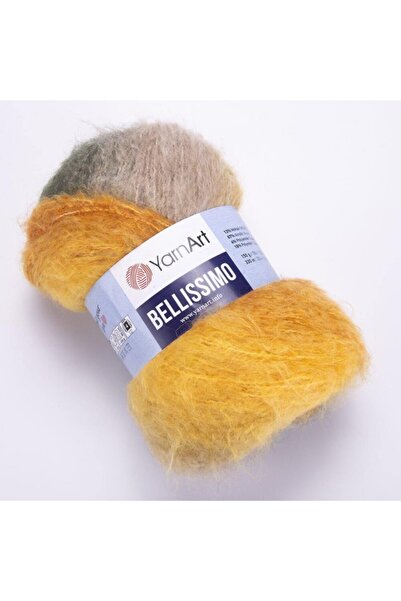 Yarnart Bellissimo Batik 150 جرام 13% محتوى الموهير غزل الحياكة اليدوية رمز ا...