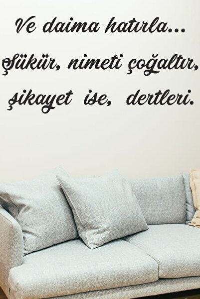 NT Handmade Siyah Ahşap Ve Daima Hatırla Duvar Dekoru - Salon Oturma Yatak Od...