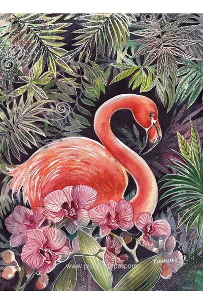 Nova Puzzle Nova 41097 Flamingo Puzzle - 1000 Pieces - Tatiana Plovetskaya