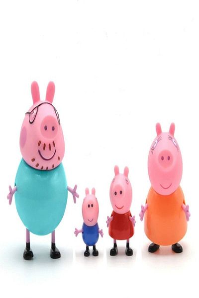 BANDAI Peppa Pig Action Figure - Pig Peppa Family Accessory Figure Full Set