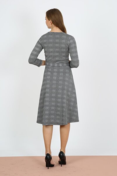 ALEXANDERGARDI Φόρεμα με διπλό γιακά με ζώνη (b21-40301)