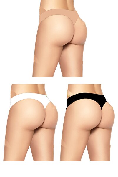 Çebi Çamaşırları 3-компонентни безшевни дамски бикини