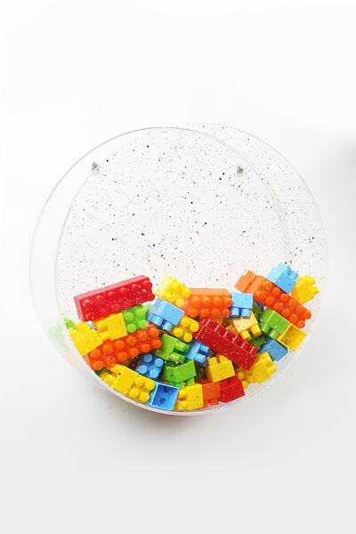 Turkuaz Oyuncak Kutusu - Oyuncak Saklama Sepeti Yuvarlak