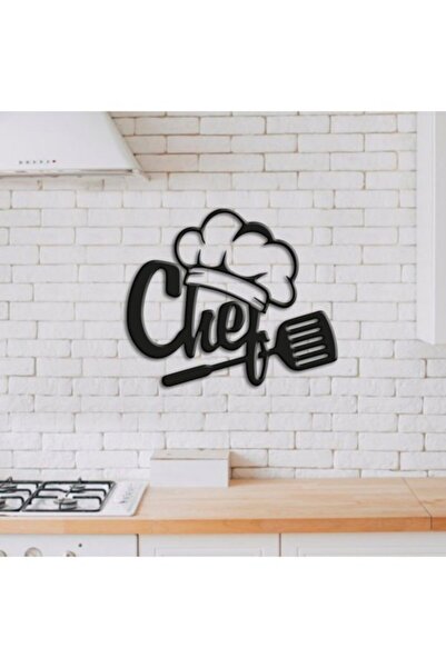 Black Wood Chef Kitchen Writing Decor 40x33 cm Wall Table Decorative Table Home Decoration Gift