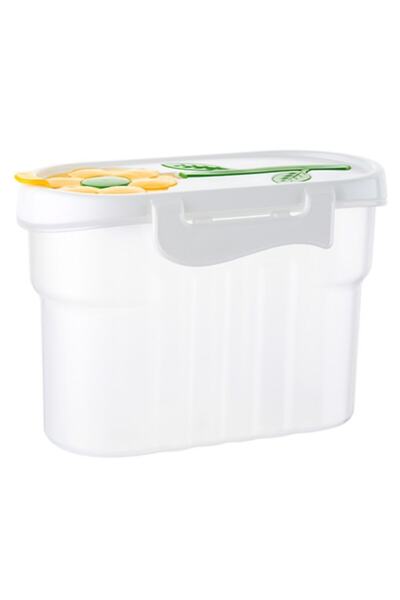 Genel Markalar Papatya Kapaklı Erzak Bakliyat Saklama Kabı 1,2 Litre Sert Pla...