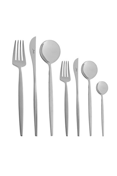 Jumbo 9000 12-Person 84-Piece Cutlery Set + Teos Teapot