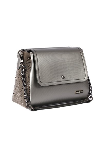 Bay Pablo C760 Platinum Large Size Women's Bag with Hand and Shoulder Strap