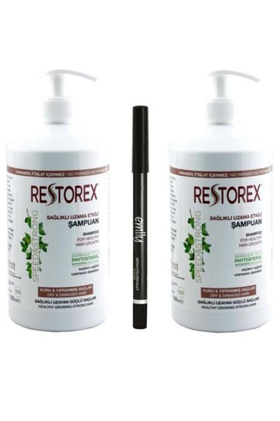 Restorex 1000 مل.شامبو العناية بالإصلاح - للشعر الجاف والتالف، × 2 قطعة