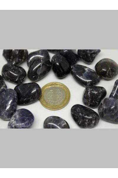 Yasamtohumu Akvamarin iolit kamen brušen 6-7 grama