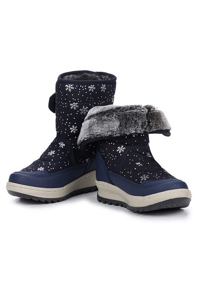 Kiko Kids lp 708090   Cizme de zăpadă pentru fete cu model de zăpadă