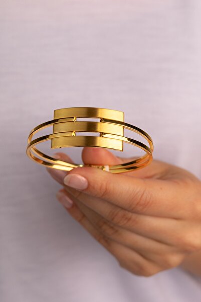 YAVUZ KUYUMCULUK Altın Kaburga Kelepçe Bileklik