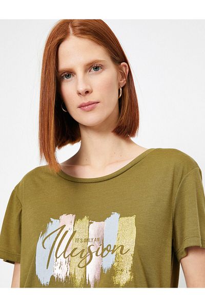 Koton T-Shirt με τυπωμένο κείμενο
