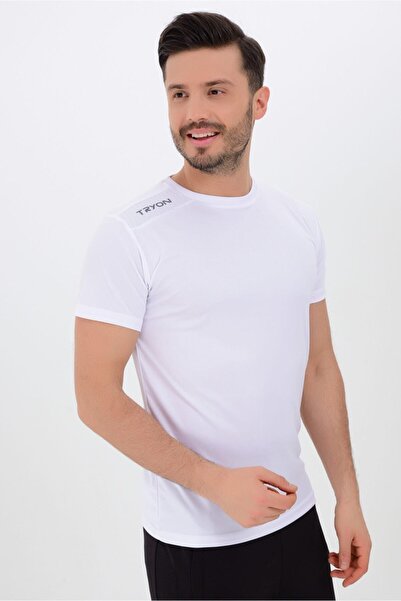 TRYON Ανδρικό λευκό μπλουζάκι προπόνησης Victory - 11.10.007.002.106.010