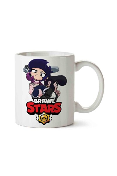 ART HEDİYE كوب مطبوع عليه شعار Brawl Stars Bibi وBull على الجانبين