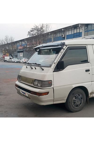 Cappafe Parasolar compatibil Mitsubishi L300 Parasolar din sticlă din față Vizor acrilic Pălărie Terek Piano Black 1990-înainte