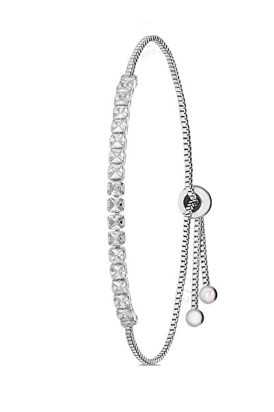 Polo Air Zirkon Taşlı Ayarlanabilir Kadın Ince Baget Su Yolu Bileklik