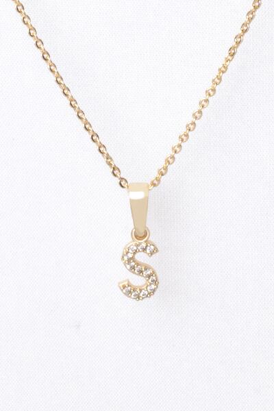 Sortie Aksesuar Zirkon Harf Kolye 001 S