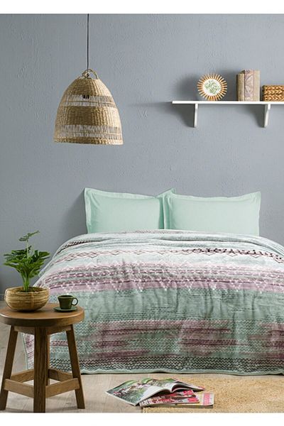Özdilek Double Blanket Seam Green 200X240 cm