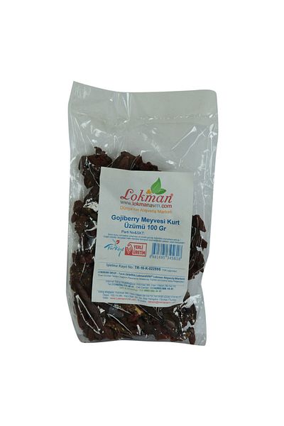 LokmanAVM Gojiberry Fruit Goji Berry Natural 100 Gr Package