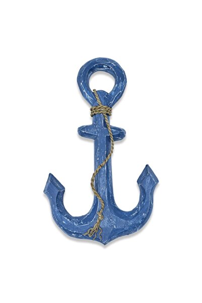 Hedicaret Ahşap Çapa, 35 cm, Duvar Objesi, Dekoratif Hediye, Dekorasyon