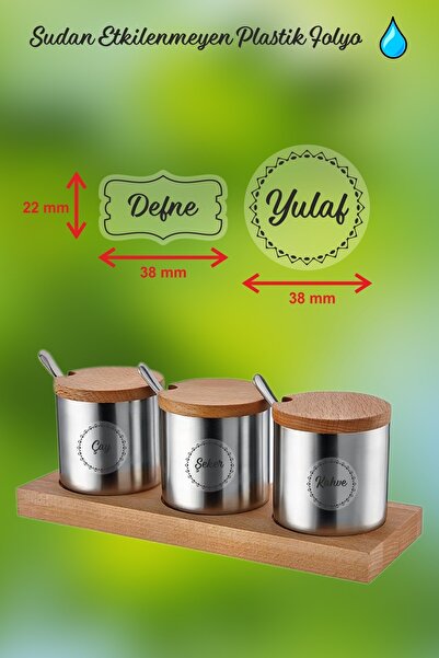 ENGINPRINT Transparent 107 Pieces Spices-Pulses-Nuts Jar Label-sticker - Watercolor Heart Sticker Gift