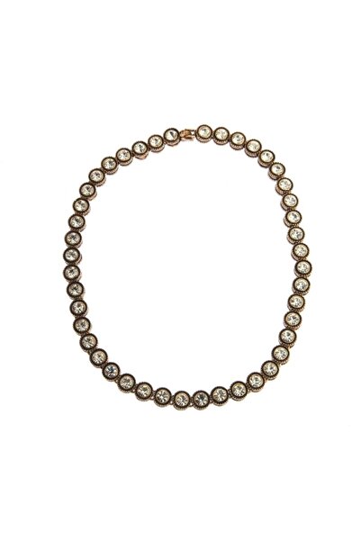 Aşina Gümüş Yeni Yıl Hediyesi Elmas Kolye Su Yolu Montür Kolye