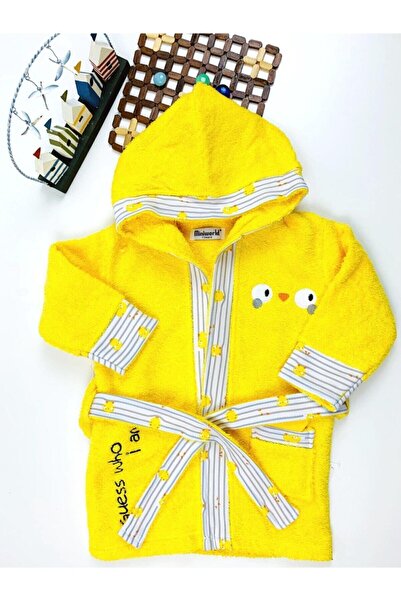 Miniworld Civciv Desenli1-4 Yaş Çocuk Bornoz