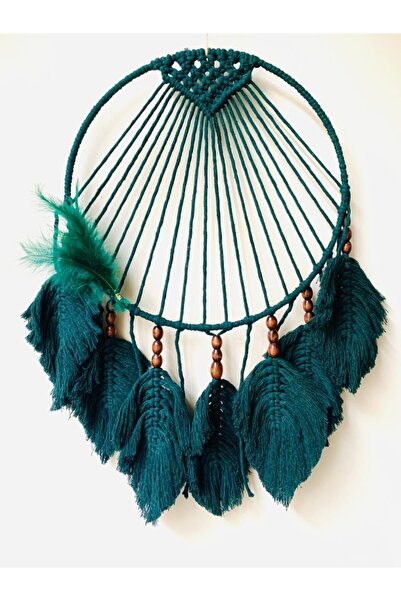 Bohem Shop El Yapımı Izlanda Stili Makrome Yapraklı Düş Kapanı/yapraklı Rüya ...