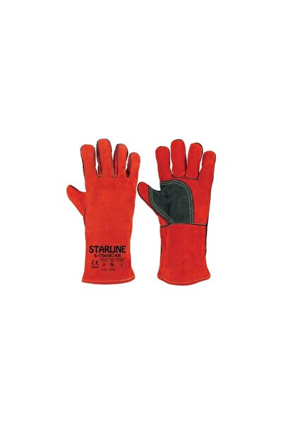Starline E-170418c-kr قفاز لحام أحمر - مقاس 10
