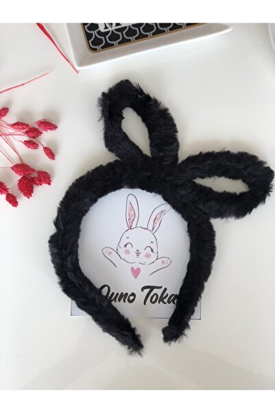 Juno Aksesuar Dječja Pliš crna kruna za uši