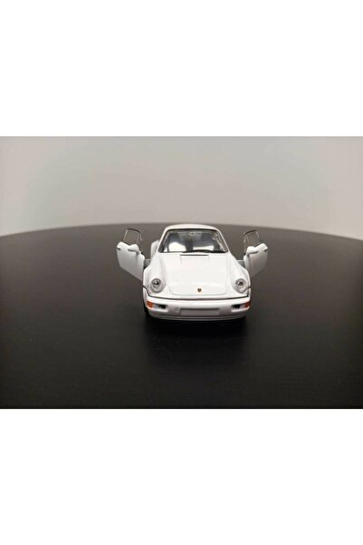 WELLY 1:36 Porsche 911 Turbo Diecast Çek Bırak Model Araba (beyaz)