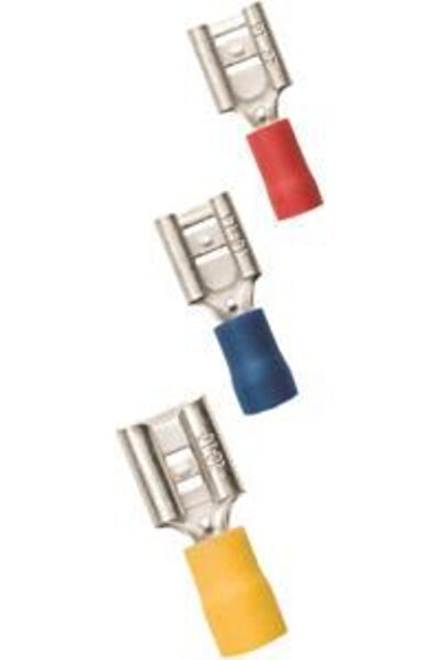 ISISO 1.50-2.5mm Dişi Faston Tip İzoleli Kablo Pabucu - 200 Adet