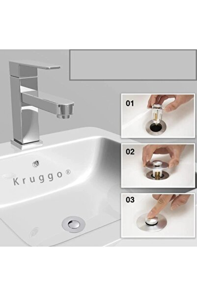 SYNOPE Evrensel Paslanmaz Çelik Lavabo Drenaj Filtresi Lavabo Duş Küvet Gider...