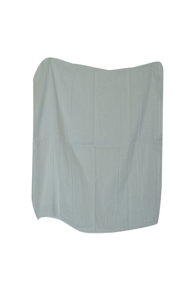 LokmanAVM White Crepe Pouch Bath Bath Foam Bag - 48cm X 113cm