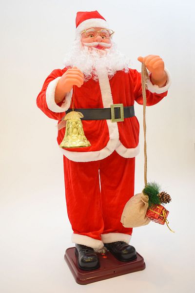 Waldern Walke New Year 120cm Movable Santa Claus Singing Big Size
