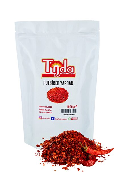 TİJDA Pul Biber Yaprak Doğal Köy Mahsülü (taş Değirmende Öğütülmüş) 1000 Gr