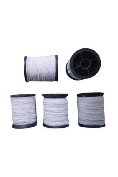 Nazarone White Spool Rubber Rope 5 Pieces