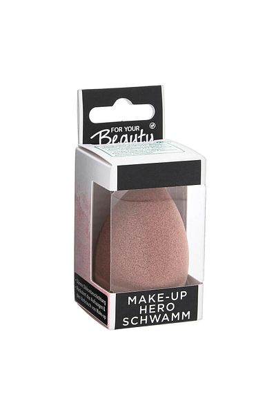 FOR YOUR BEAUTY Black Makeup Sponge Hero 1 Piece