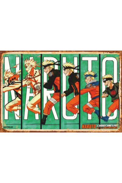 Naruto Jump Anime Retro Wood Poster 753