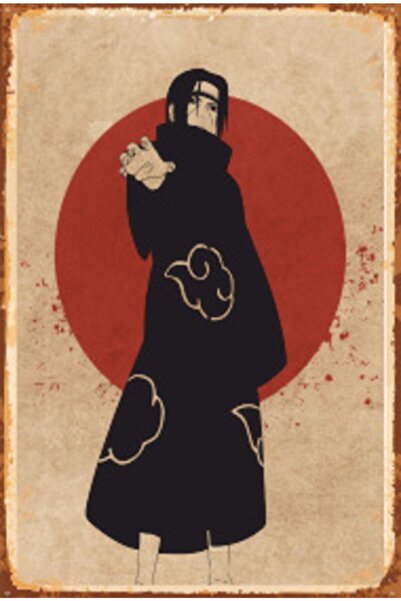 Hayat Poster Ξύλινη ρετρό αφίσα Naruto Uchiha Itachi - 755