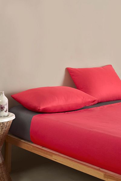 Colorpool Bright Future Red Anthracite Single Bedding Set
