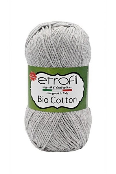Etrofil سلسلة من القطن الحيوي - 100 جرام 210 متر سترة وسترة مزينة - سنو ميلانج 10701