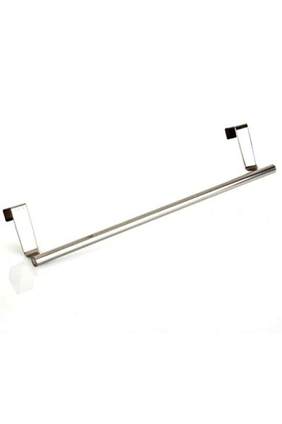 İndiriminVar 2 Pieces Metal Towel Rack and Holder for Kitchen Cabinet Door