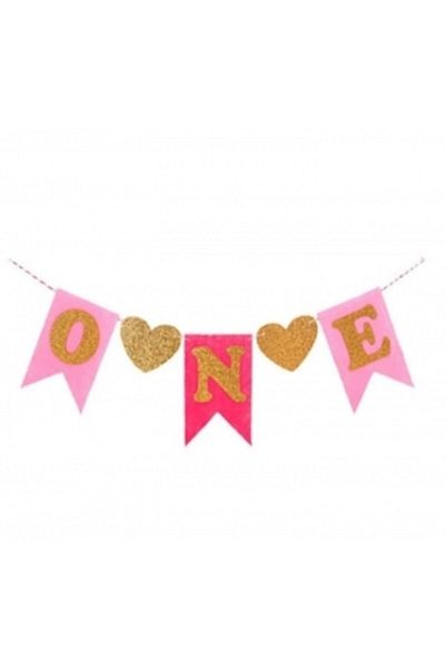 MFM Party One Eva Glittery Banner Text